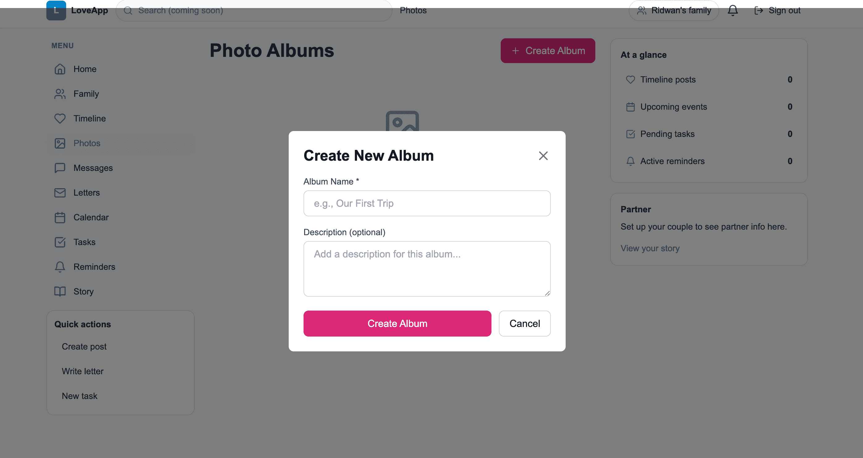 LoveApp screenshot